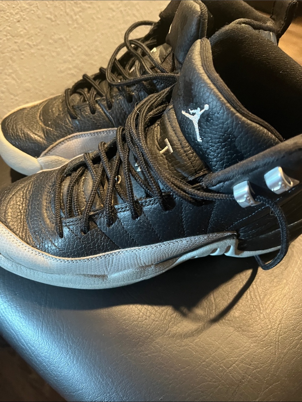Jordan High-Top Basketball Sneakers in Black and Gray